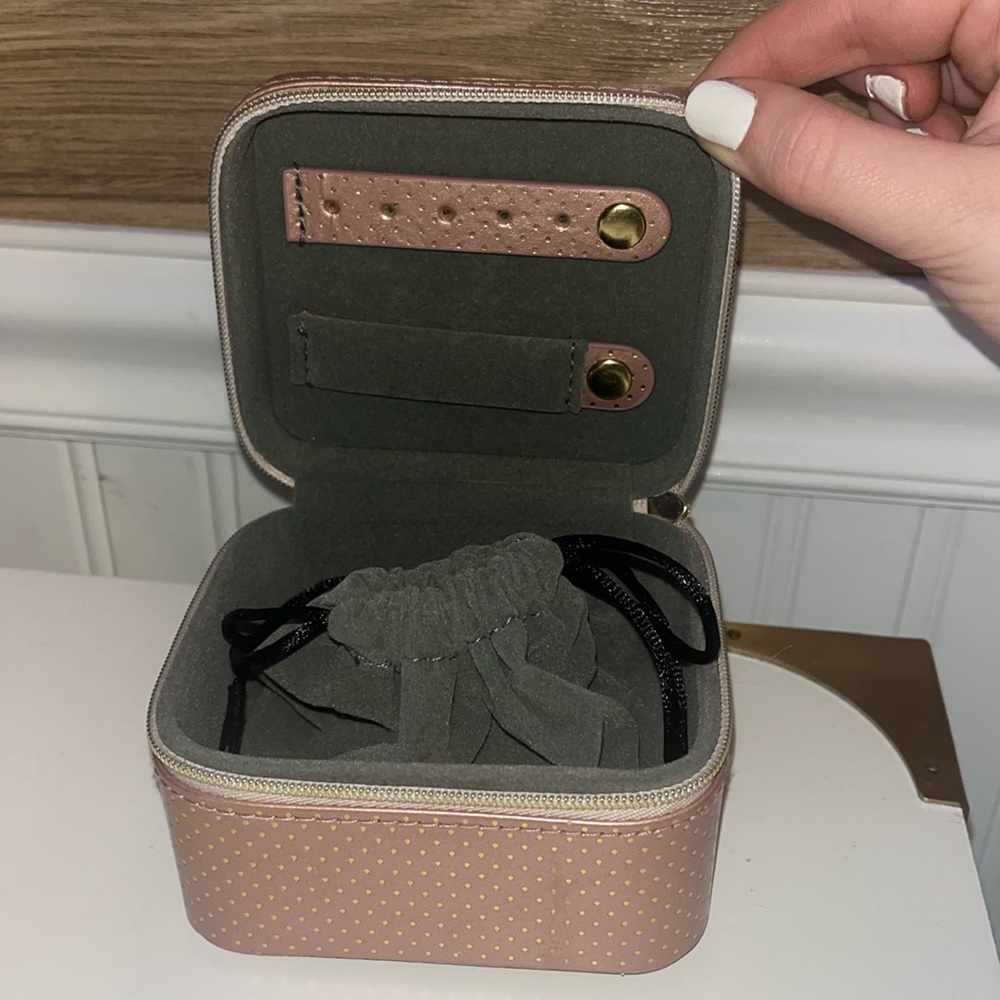 Pink Jewelry Travel Case
